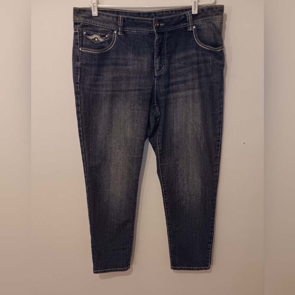 Faded Glory embroidered jeans